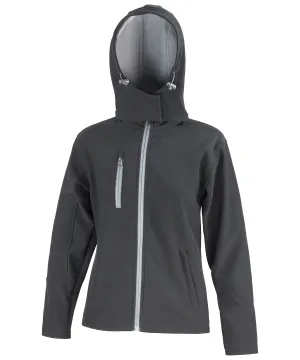 Black/Grey - Women's Core TX performance hooded softshell jacket