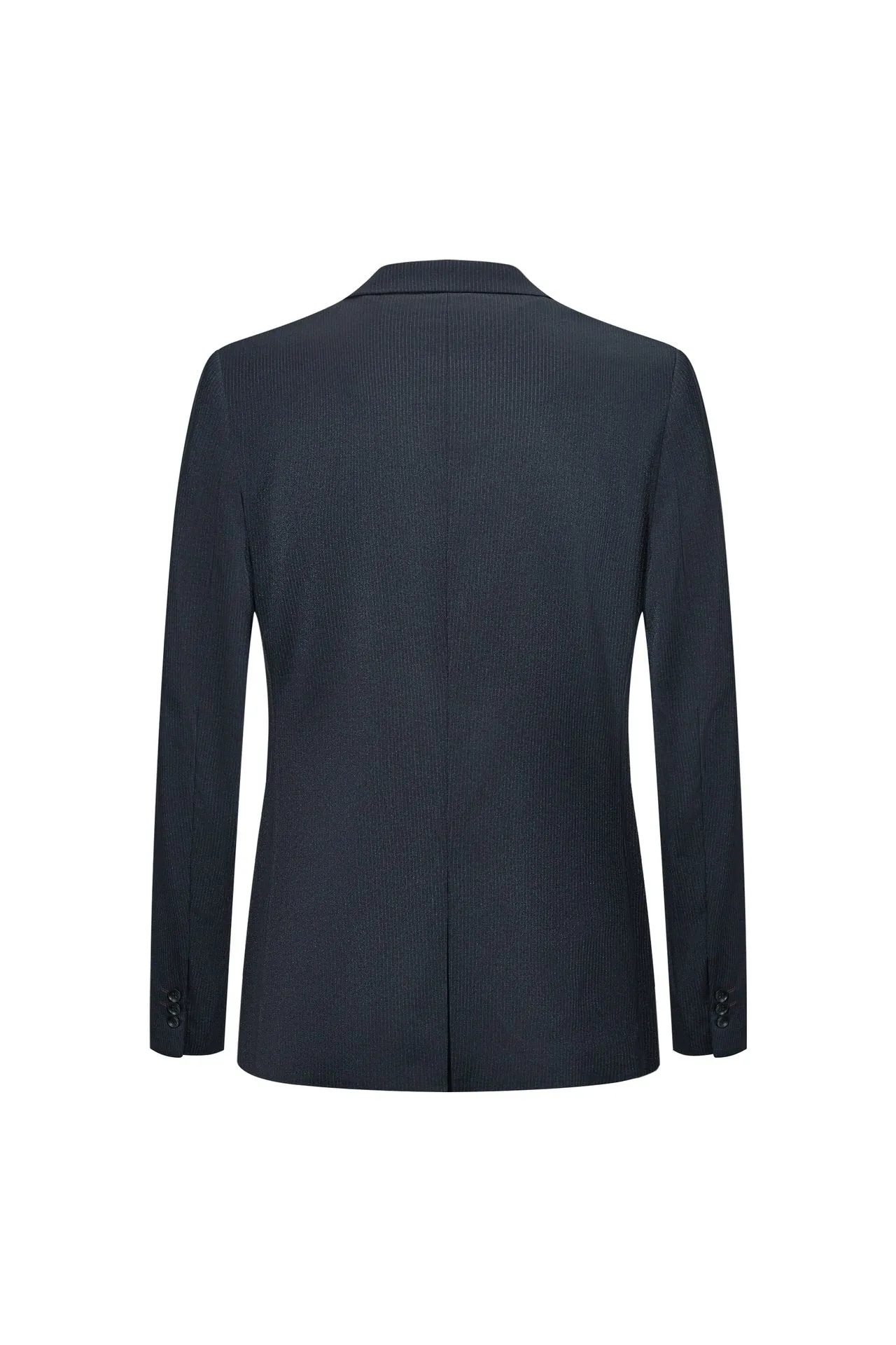 Blended Stretch Stripe Suit in Tailored Fit