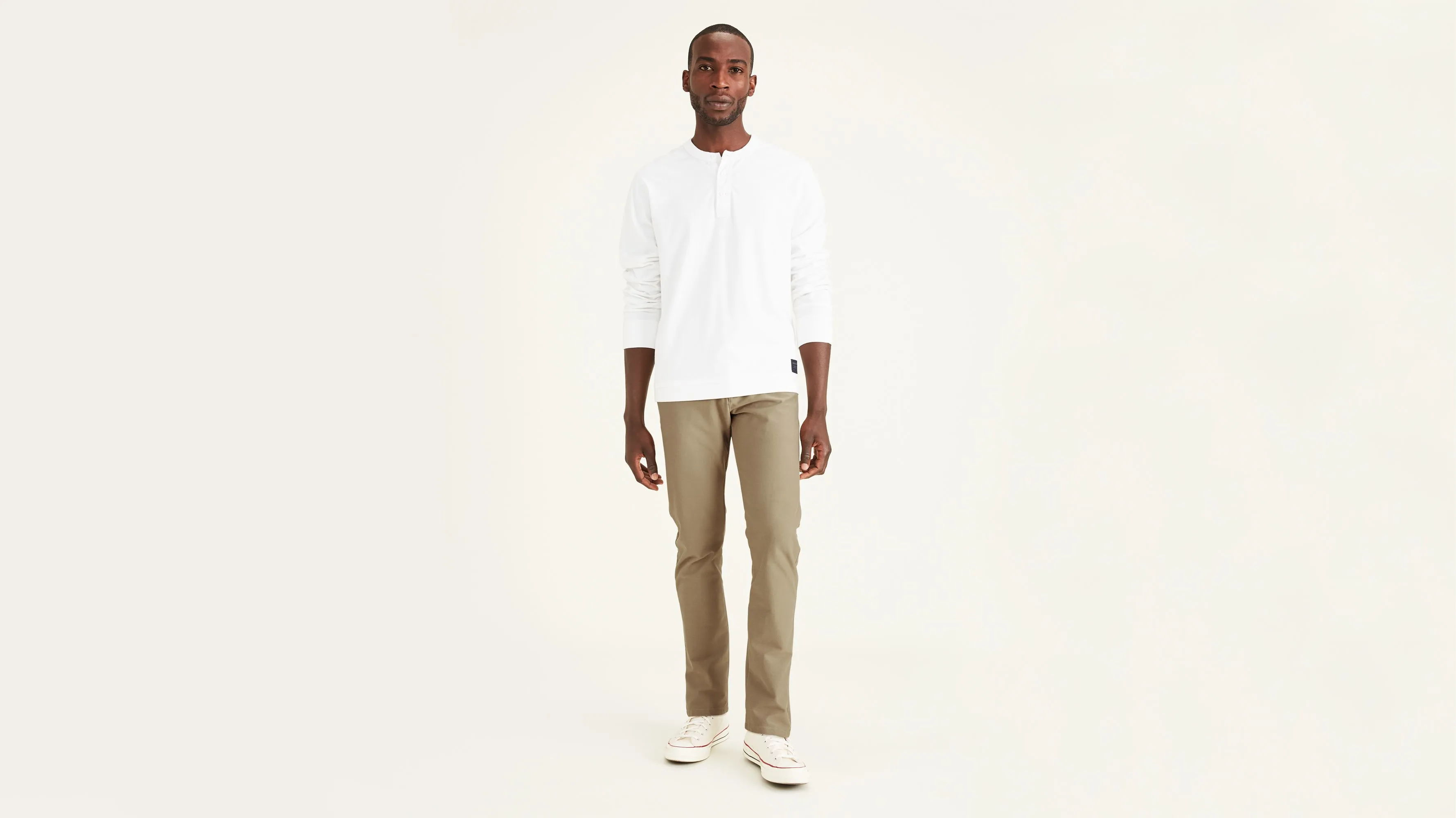 Comfort Knit Chinos, Slim Fit