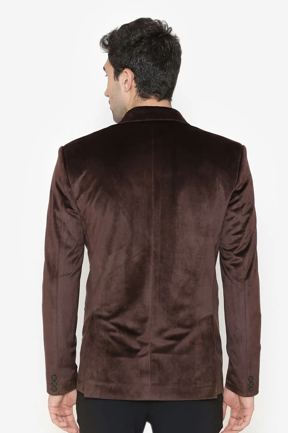 Cotton Velvet Brown Blazers