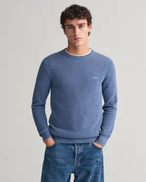 GANT Cotton Pique Crew Neck Jumper