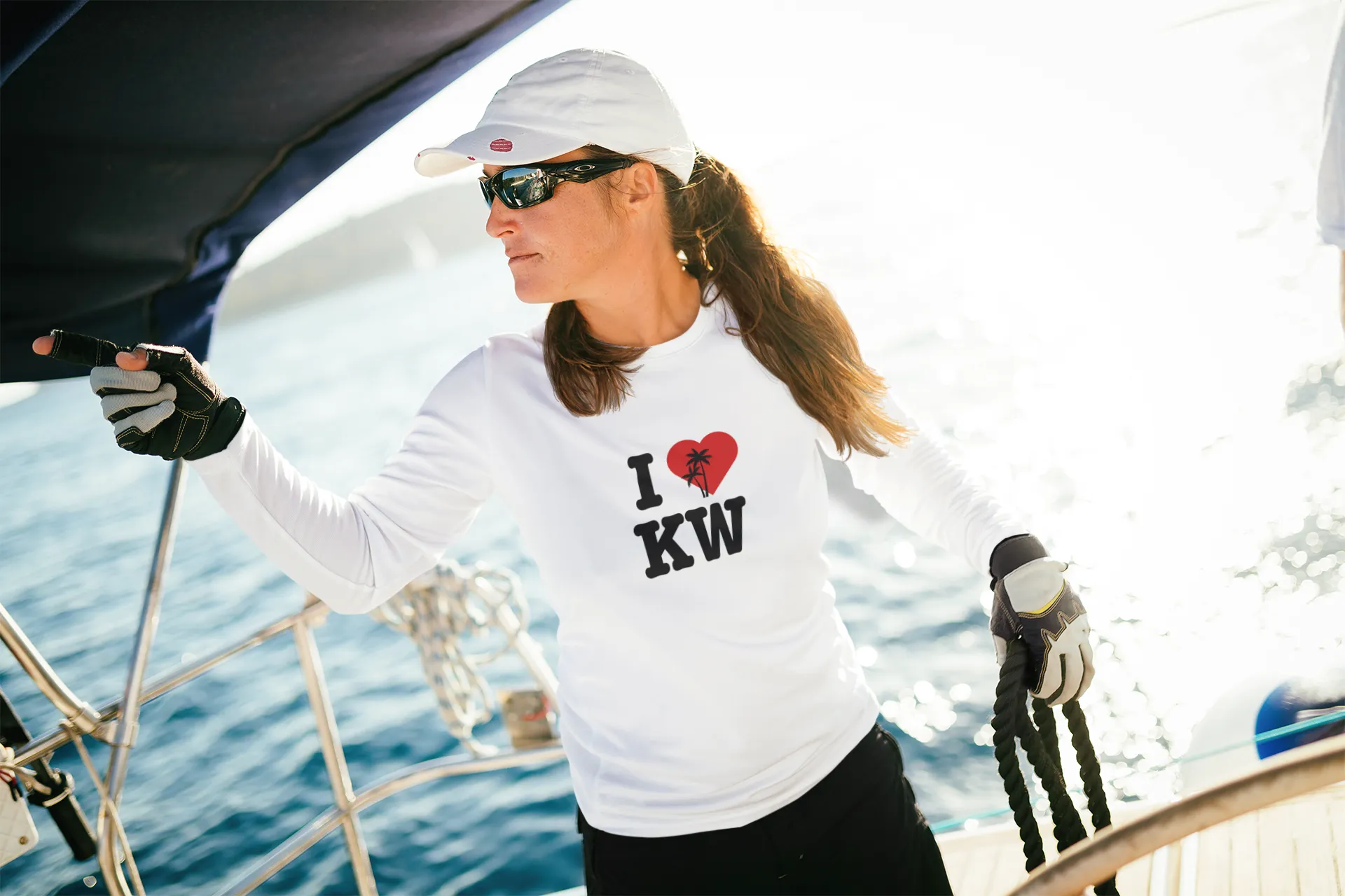 I Heart Key West Performance Shirt UPF 40 