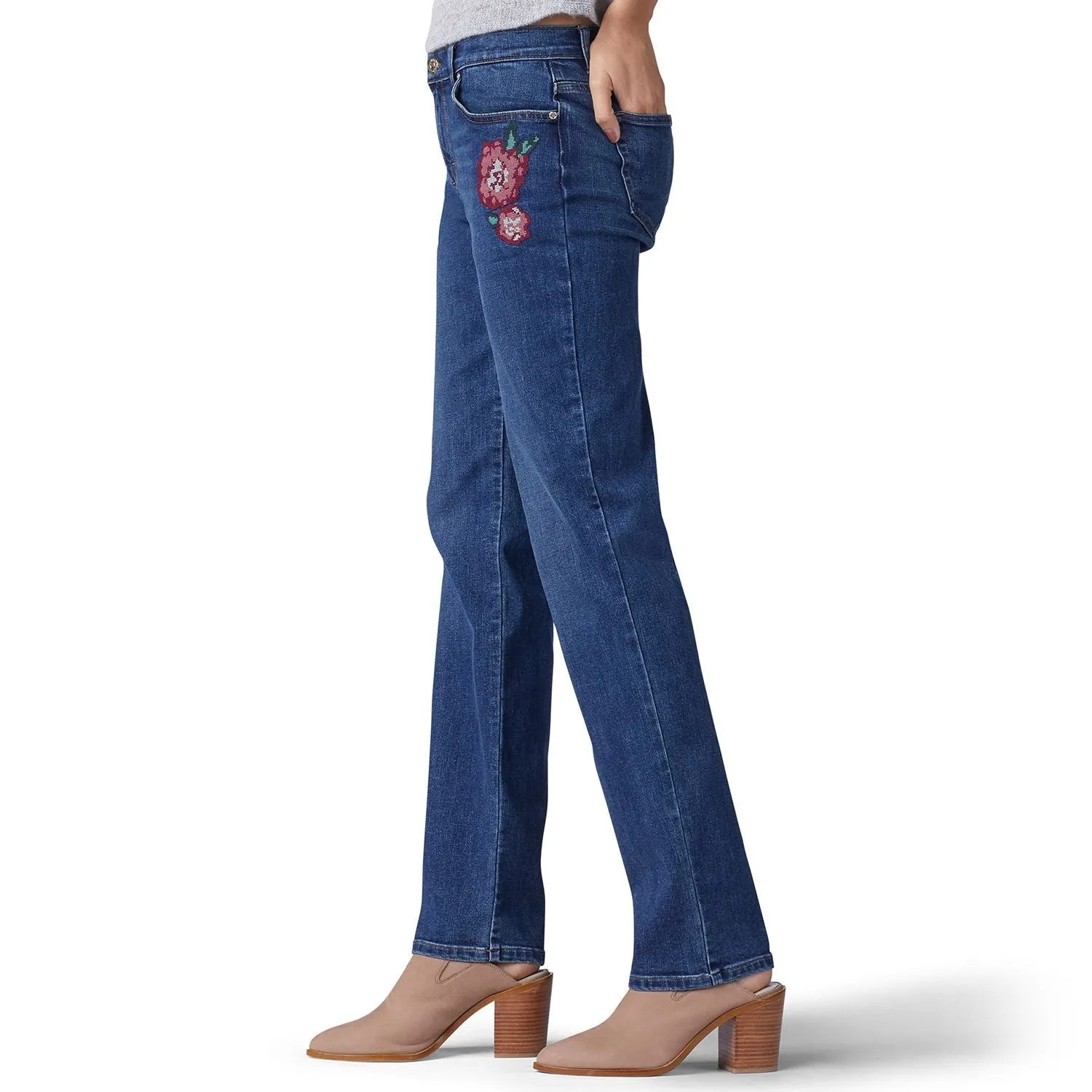 Lee Lee Women's Straight Fit Relaxed Jeans