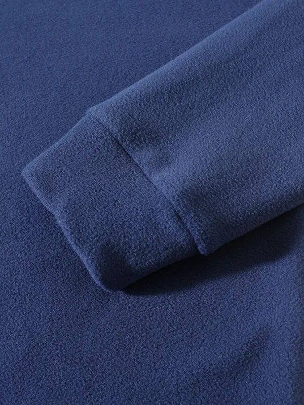 Men's High-Collar Fleece Jacket Zippered Pullover