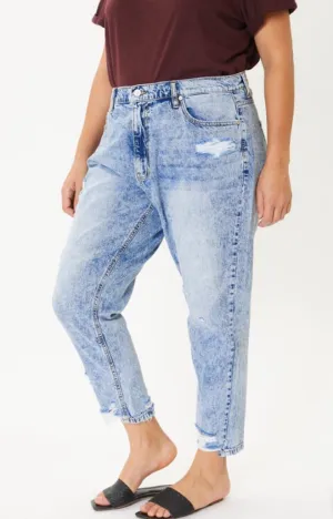 Plus size mom fit jeans