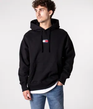 Relaxed Fit Badge Fleece Hoodie