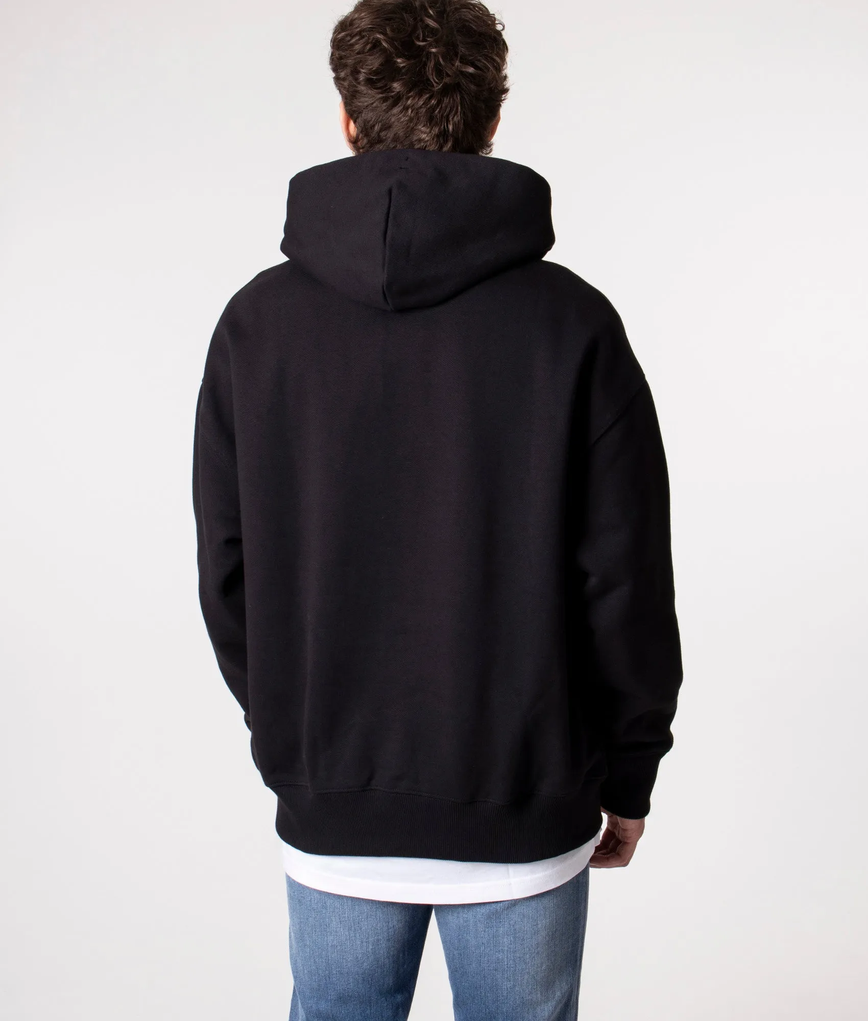 Relaxed Fit Badge Fleece Hoodie