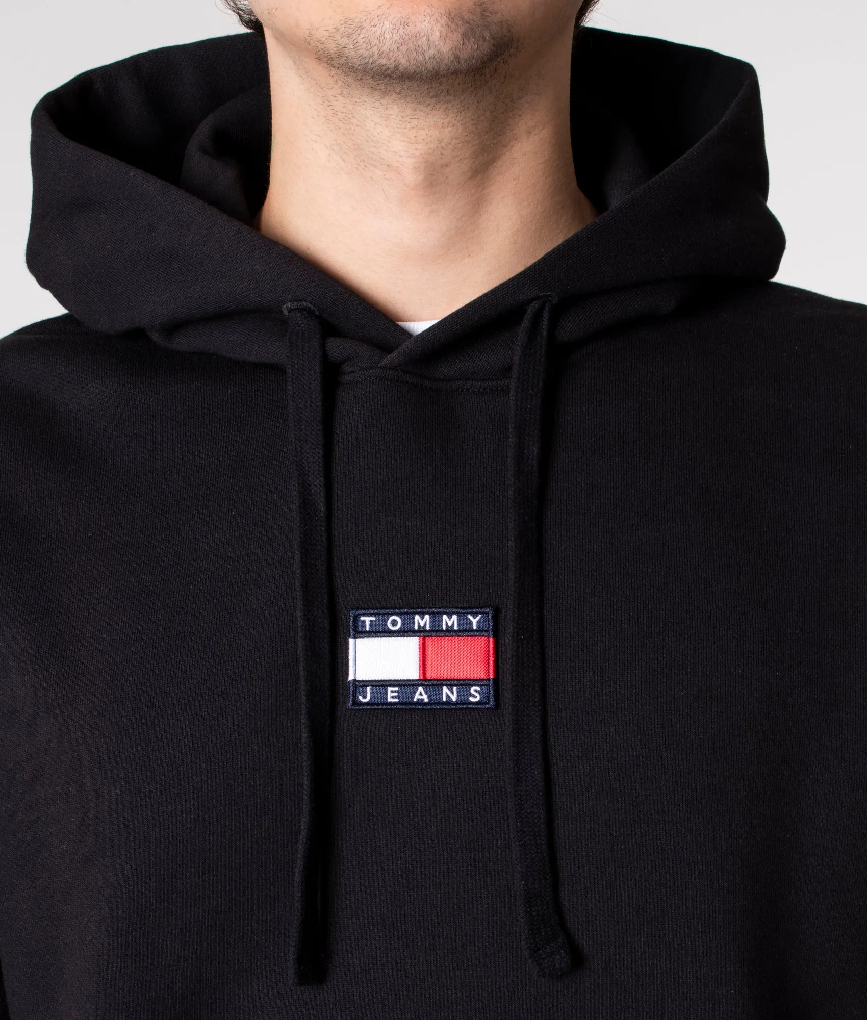 Relaxed Fit Badge Fleece Hoodie