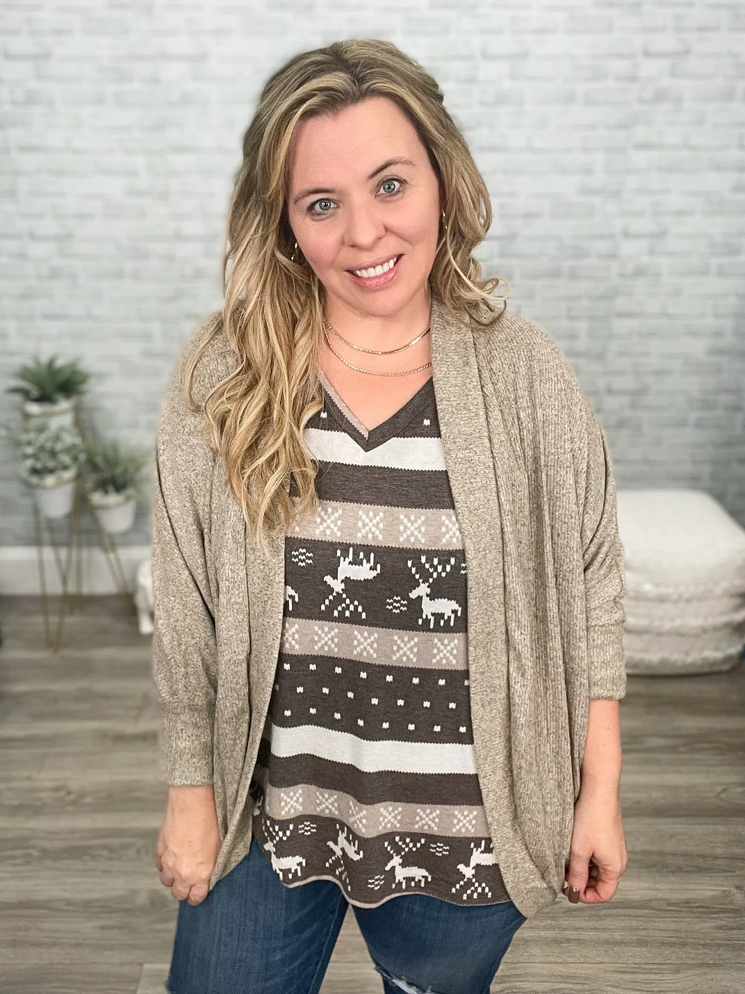 Ribbed Knit Cocoon Cardigans