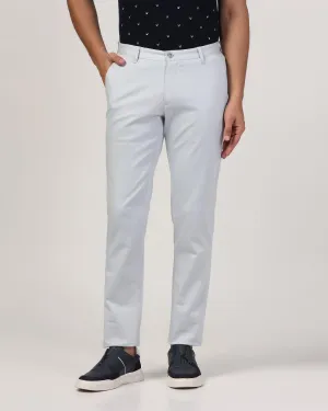 Slim Fit B-91 Casual Sky Blue Solid Khakis - Mark