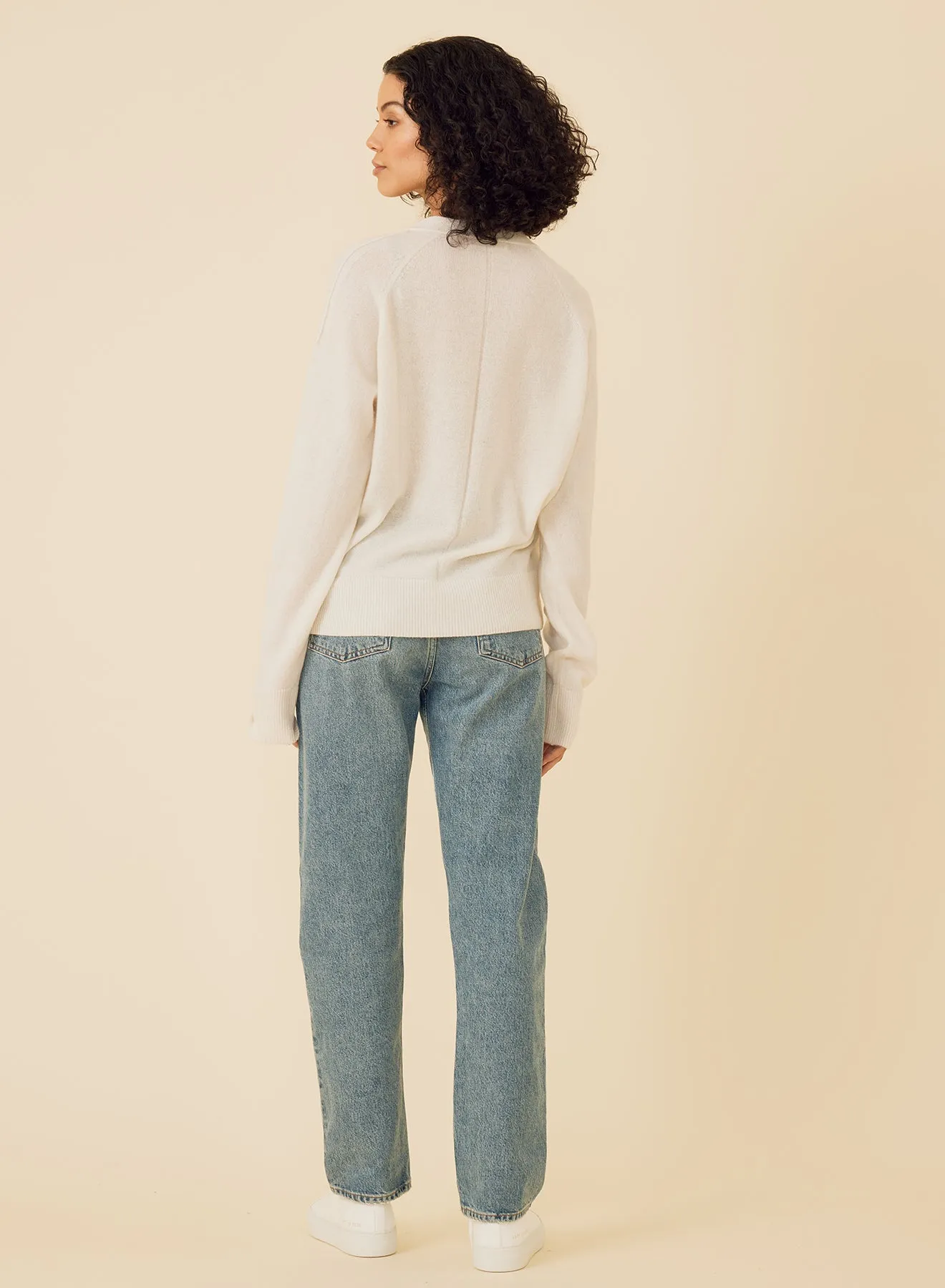 Sloane Cashmere Cardigan - Ivory