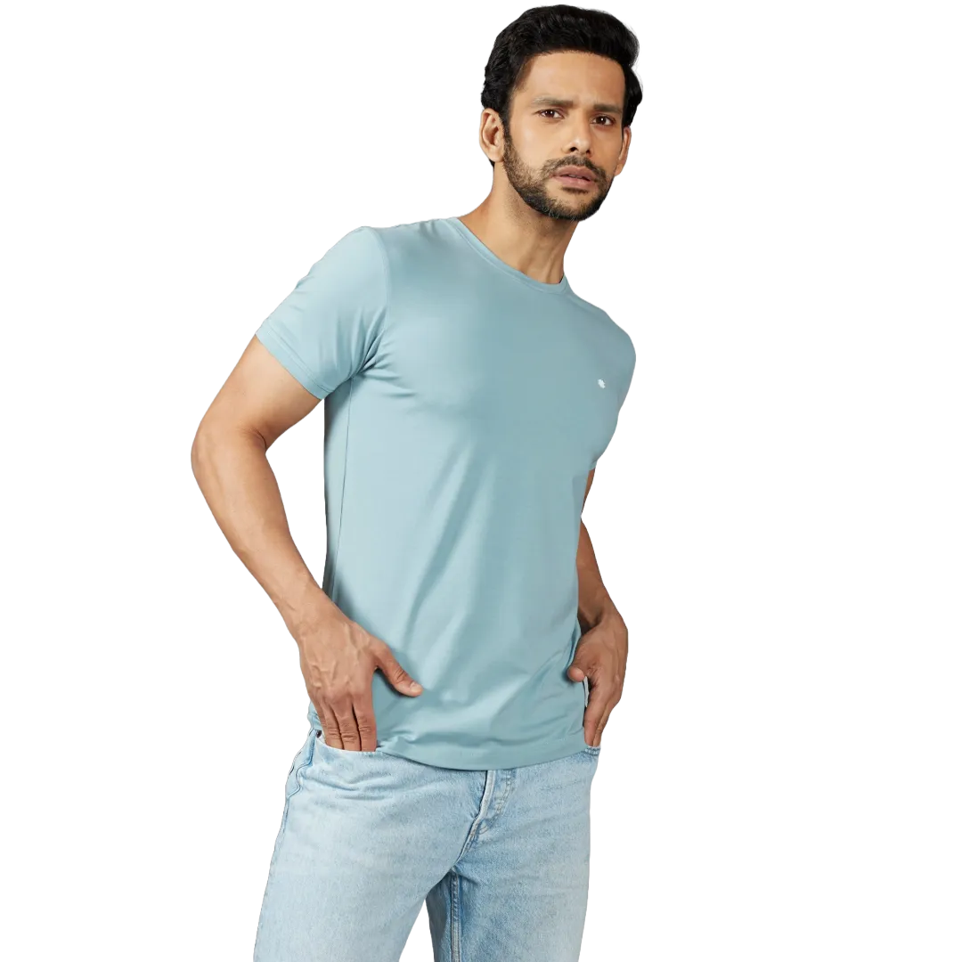 Solid with logo mark Sky Blue T-shirt