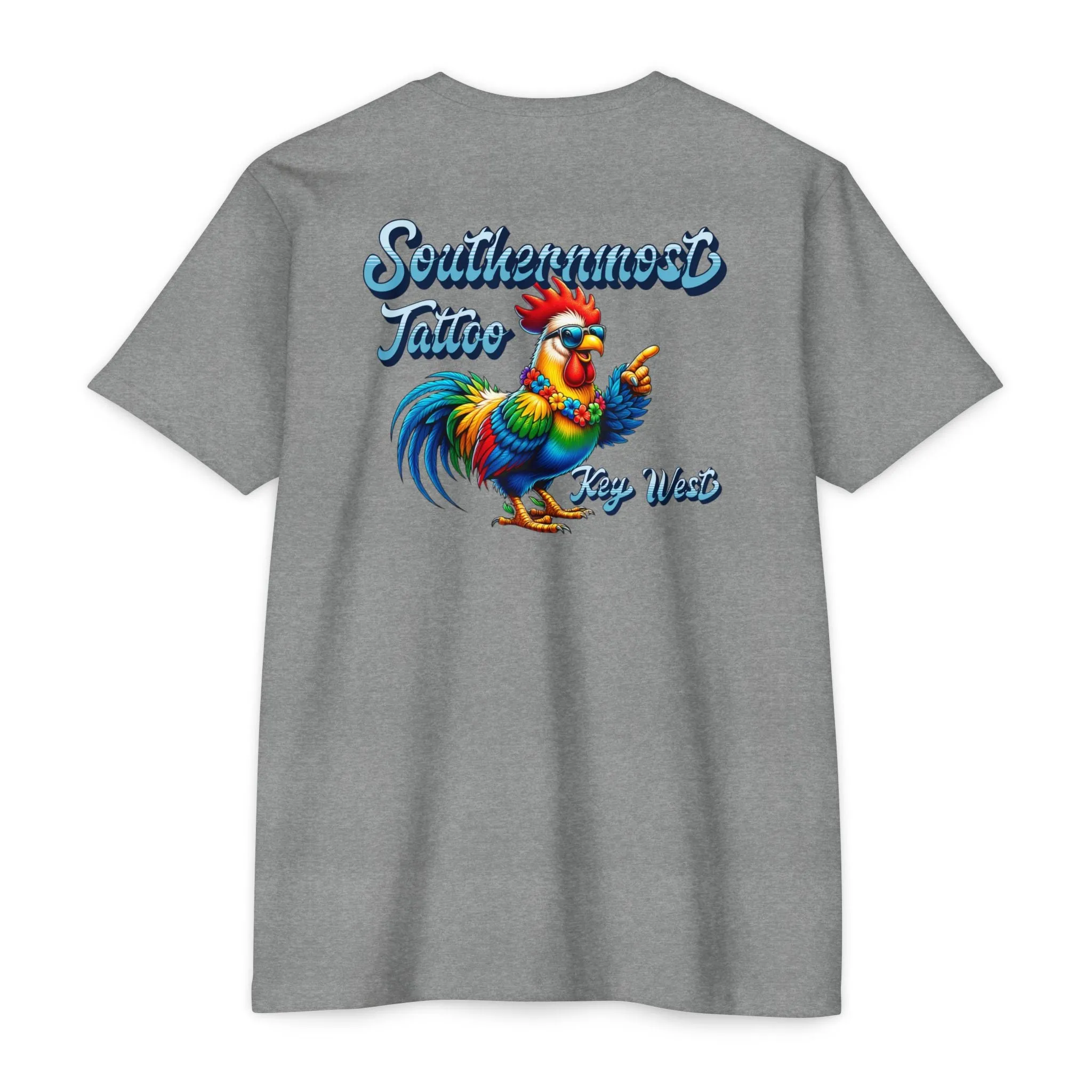 Southernmost Tattoo Funky Rooster T-shirt