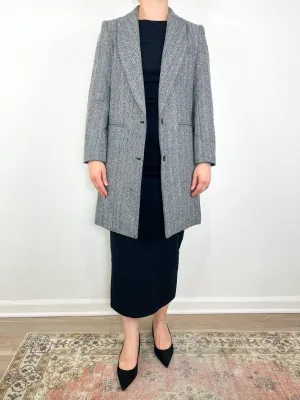 Wingtip Coat in Herringbone